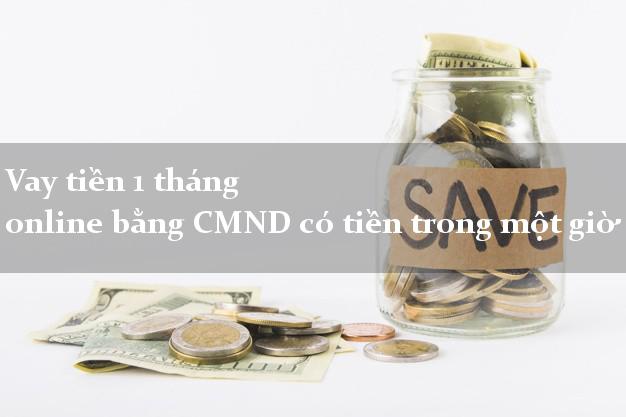 Vay tiền 1 tháng online bằng CMND có tiền trong một giờ